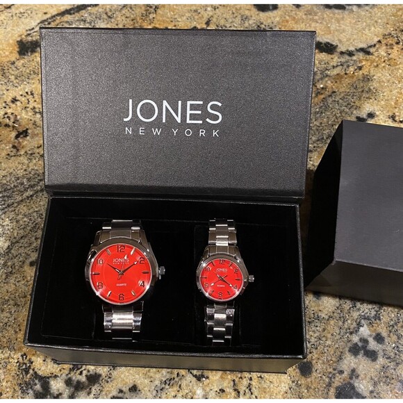 Jones New‎ York Alexander And Anna Matching Watch His And Her Set New In Box - Picture 1 of 8